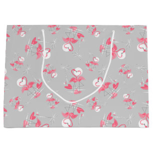 Flamingo Love Multi gift bag large