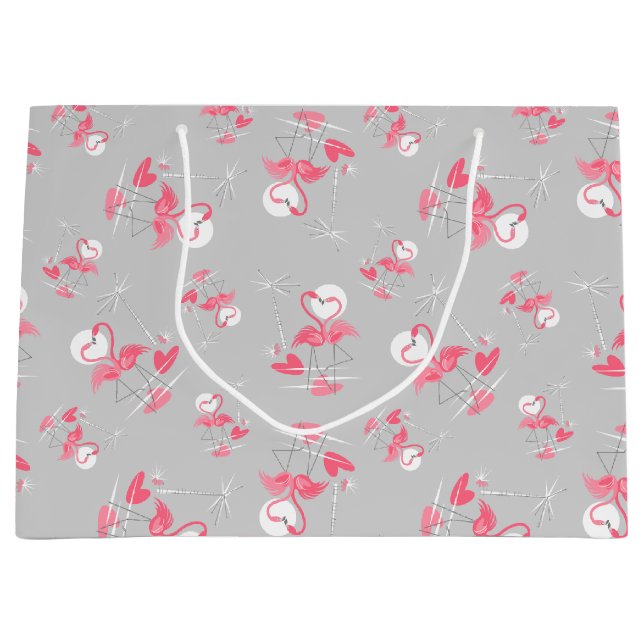Flamingo Love Multi gift bag large (Front)