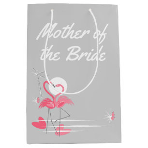 Flamingo Love Side Mother of the Bride medium Gift Bag