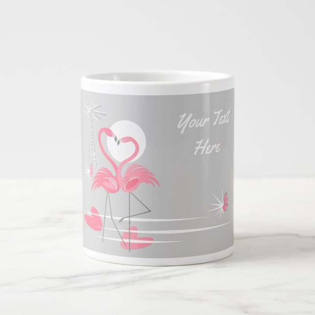 Flamingo Love Side Text mug jumbo (Front)