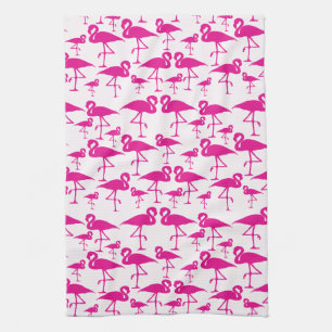 Flamingo Love Tea Towel