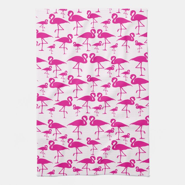 Flamingo Love Tea Towel (Vertical)