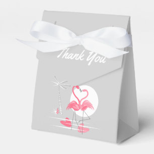 Flamingo Love Thank You favour box tent