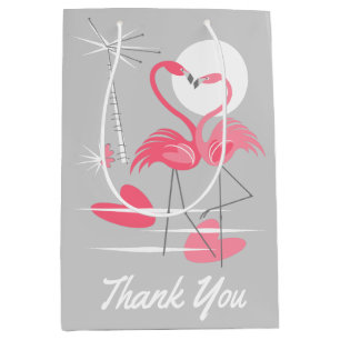 Flamingo Love Thank You gift bag medium