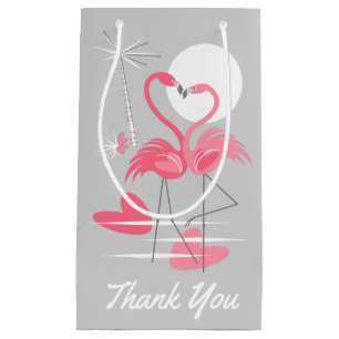 Flamingo Love Thank You gift bag small
