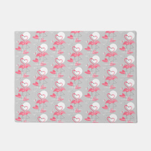 Flamingo Love Tiled doormat