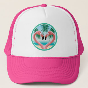 Flamingo Love (Tropical Valentine) Trucker Hat