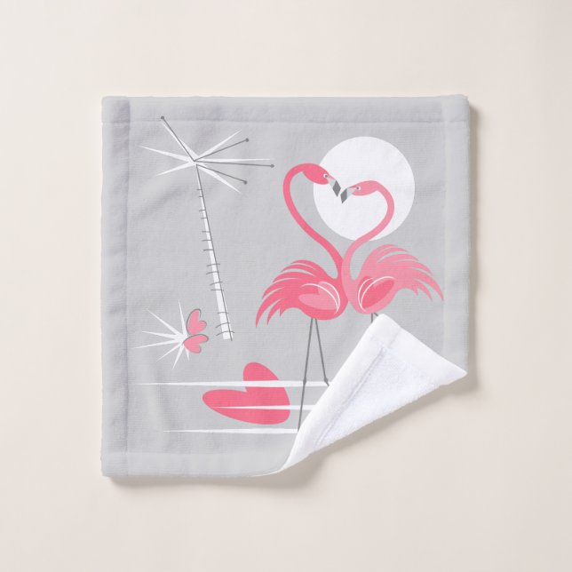 Flamingo Love wash cloth (Wash Cloth)