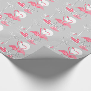 Flamingo Love wrapping paper