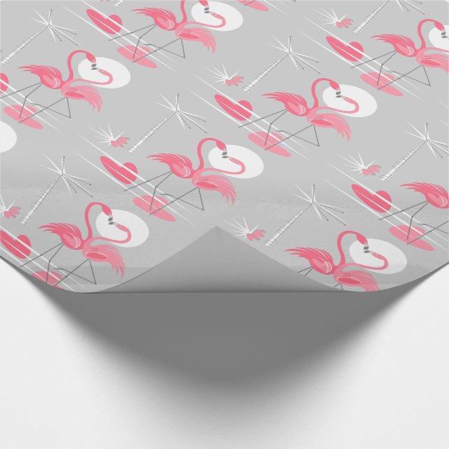 Flamingo Love wrapping paper (Corner)