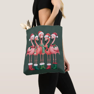 Flamingo Lover Gift Christmas Merry Xmas Tote Bag
