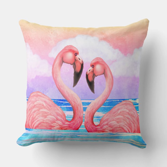 Flamingo Lovers Cushion (Front)