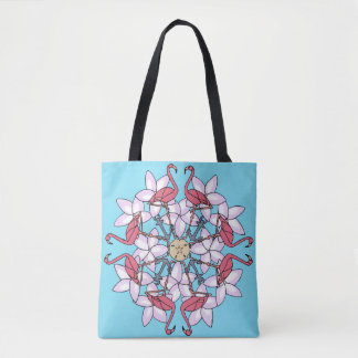Flamingo Mandala- tote Bag