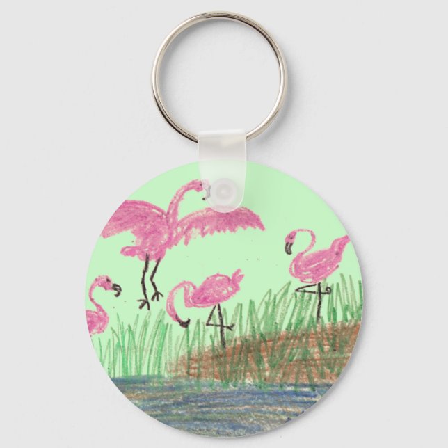 Flamingo Mash Key Ring (Front)