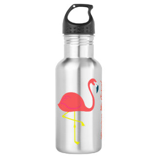 "Flamingo Me Crazy" Thermal Bottle by Fresh Lime