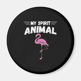 Flamingo Men Women Kids My Spirit Animal Magnet