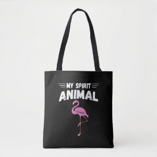 Flamingo Men Women Kids My Spirit Animal Tote Bag