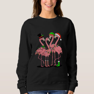 Flamingo Merry Christmas Funny Flamingo Lover Gift Sweatshirt