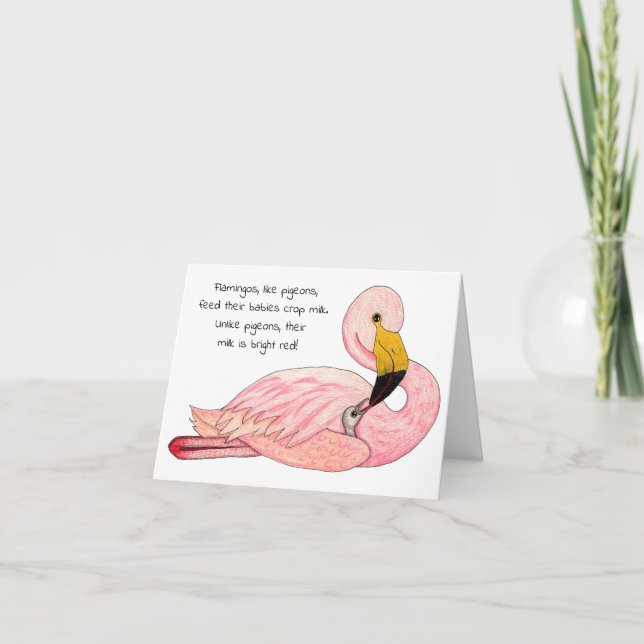 Flamingo Mother's Day Card (Front)