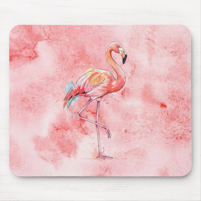 Flamingo Mouse Pad (Front)