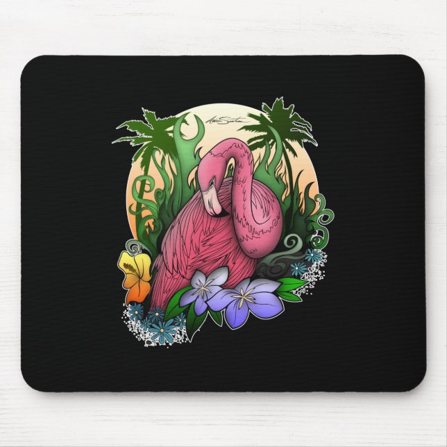 Flamingo Mouse Pad (Front)