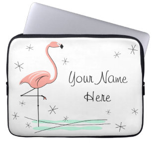 Flamingo Name laptop sleeve