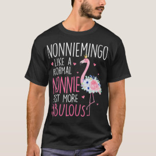 Flamingo Nonniemingo like a normal Nonnie Floral M T-Shirt