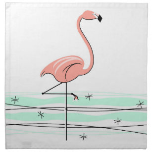 Flamingo Ocean cloth napkins (set)