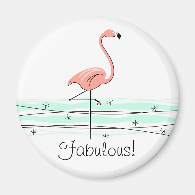 Flamingo Ocean Fabulous magnet (Front)