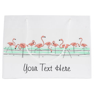 Flamingo Ocean Line large Gift Bag