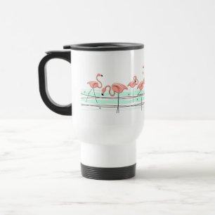 Flamingo Ocean Line travel mug