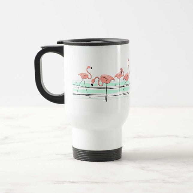 Flamingo Ocean Line travel mug (Left)