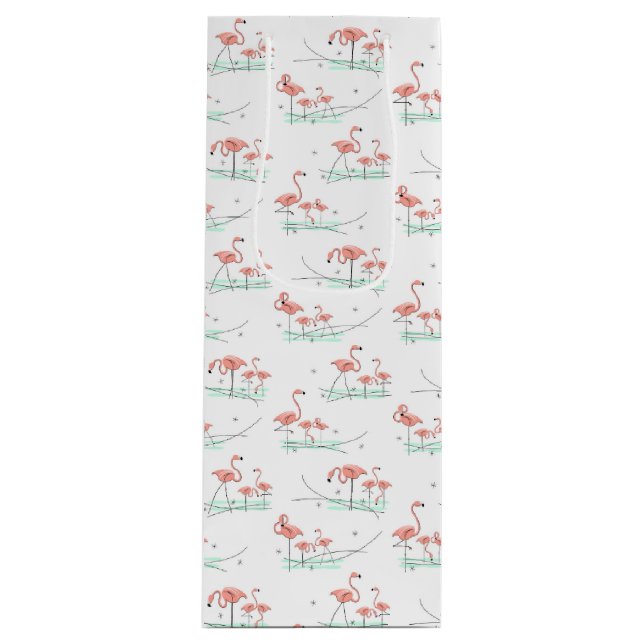 Flamingo Ocean Multi gift bag bottle (Front)