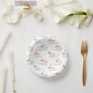 Flamingo Ocean Multi Paper Plate
