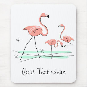 Flamingo Ocean Trio 2 "Text" mousepad