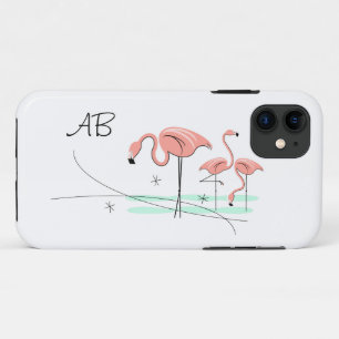 Flamingo Ocean Trio 3 'Monogram' iPhone 11 tough Case-Mate iPhone Case