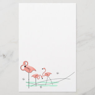 Flamingo Ocean Trio stationery