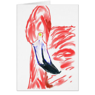 Flamingo Oil Painting Pink Flamingoe drawing