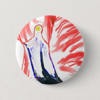 Flamingo Oil Painting Pink Flamingoe drawing 6 Cm Round Badge
