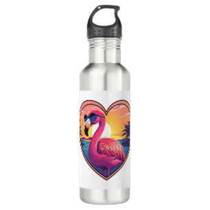 Flamingo on the Beach 710 Ml Water Bottle