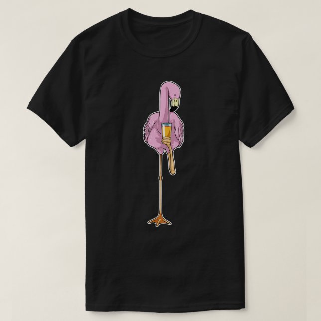 Flamingo Orange juice T-Shirt (Design Front)