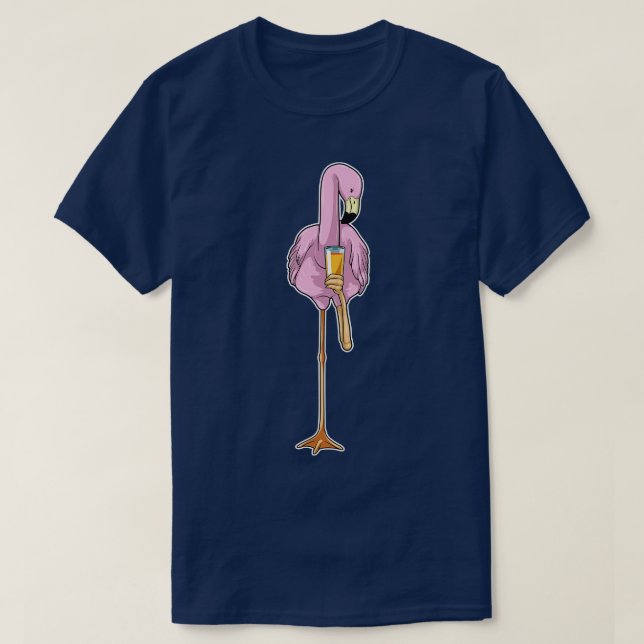 Flamingo Orange juice T-Shirt (Design Front)