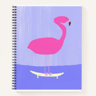 flamingo painting art notebook