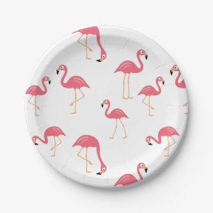 Flamingo Paper Plate