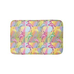 Flamingo Parade Bath Mat