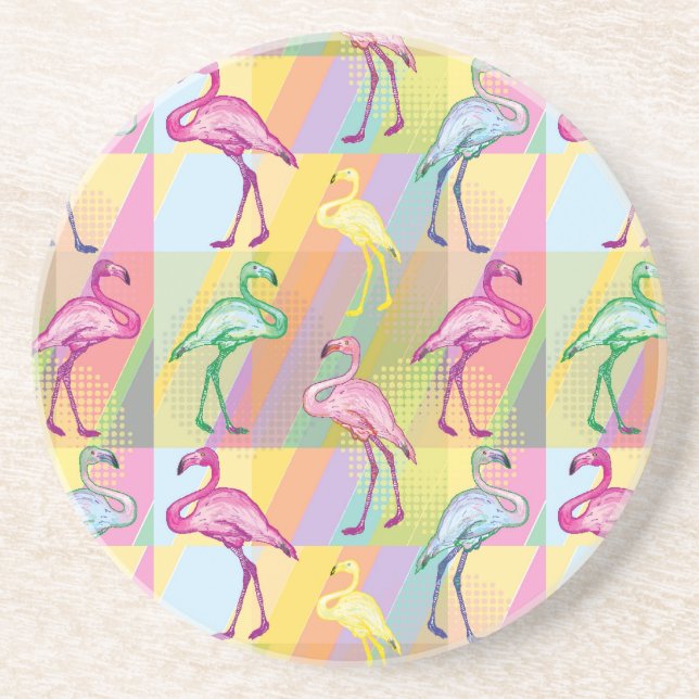Flamingo Parade Coaster (Front)