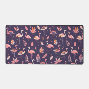 Flamingo Paradise Pattern Desk Mat