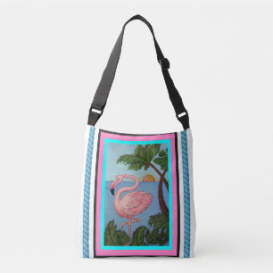 Flamingo Paradise Tote Bage
