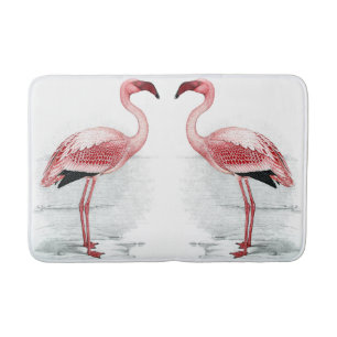 FLAMINGO PARK 2 Pink Flamingos Bath Mat