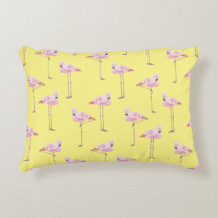 FLAMINGO PARK PINK AND YELLOW FLAMINGO Cushion